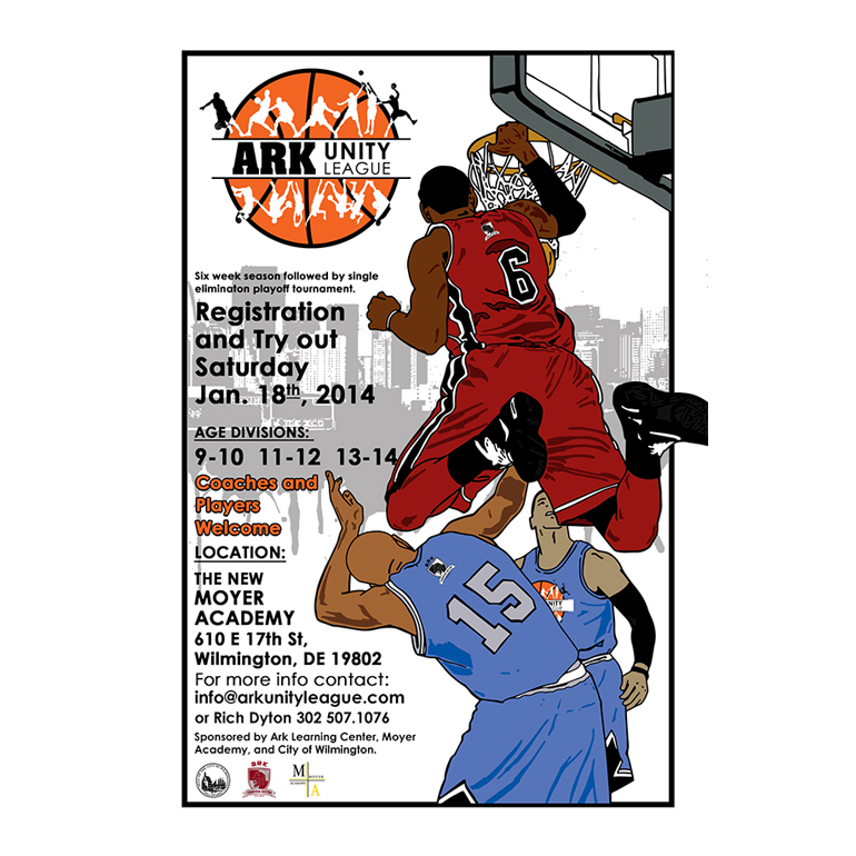 Custom Graphic Design Basketball Flyer