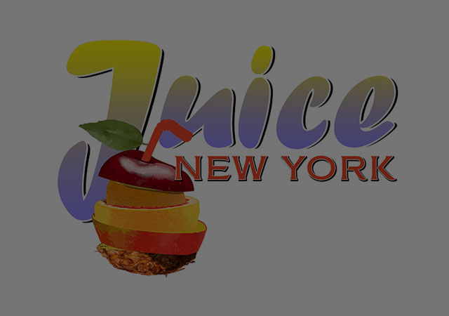 vector ilustration - juice new york