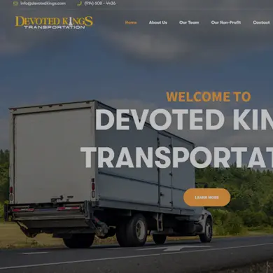 Devoted Kings Transportation Website Project