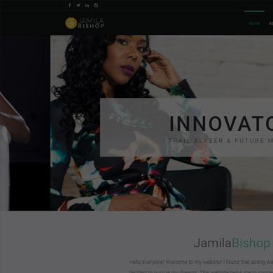 Jamila Bishop Website Project